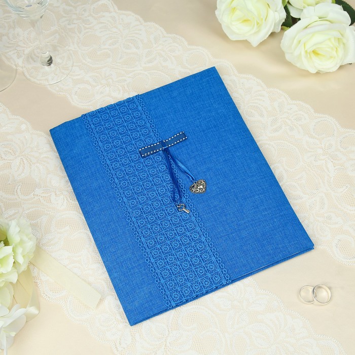 Папка для свидетельства о заключении брака "Ключик к сердцу", ручной работы