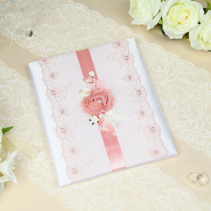 Папка для свидетельства о заключении брака "Очарование", ручной работы