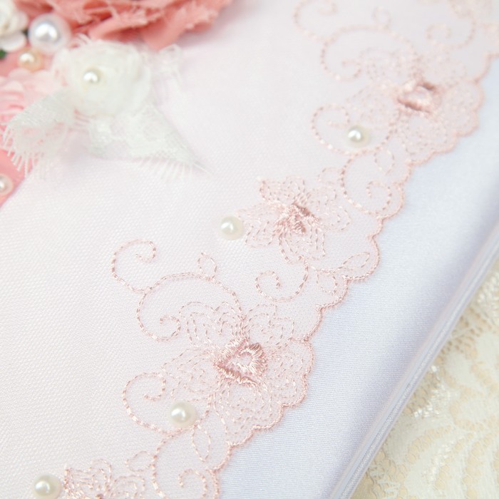 Папка для свидетельства о заключении брака "Очарование", ручной работы