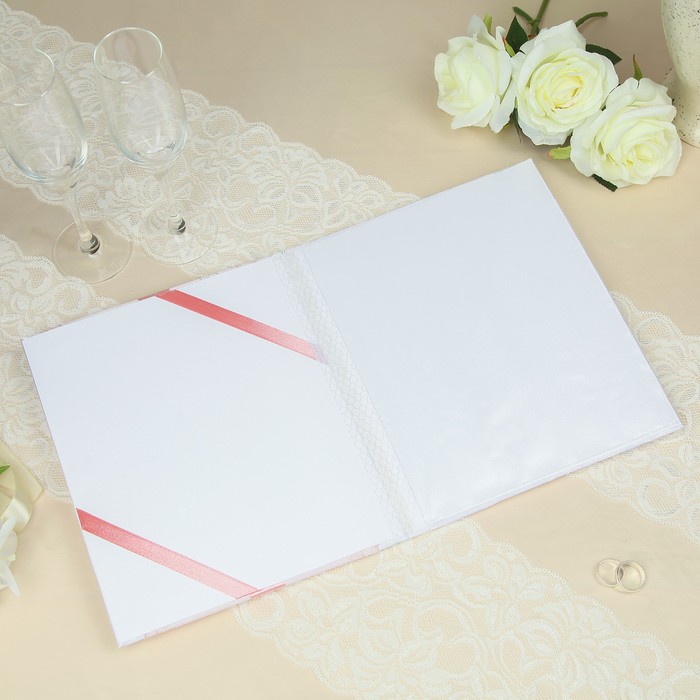 Папка для свидетельства о заключении брака "Очарование", ручной работы