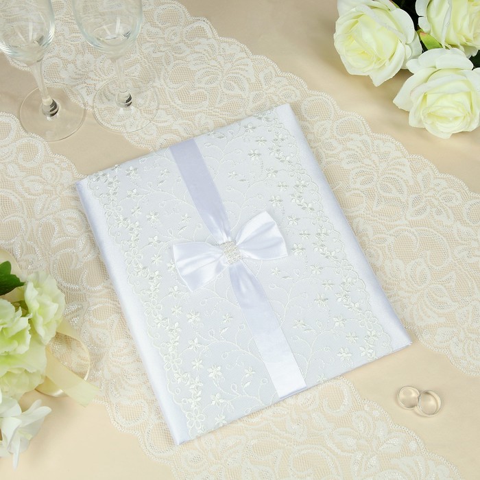 Папка для свидетельства о заключении брака "Свадебная", ручной работы