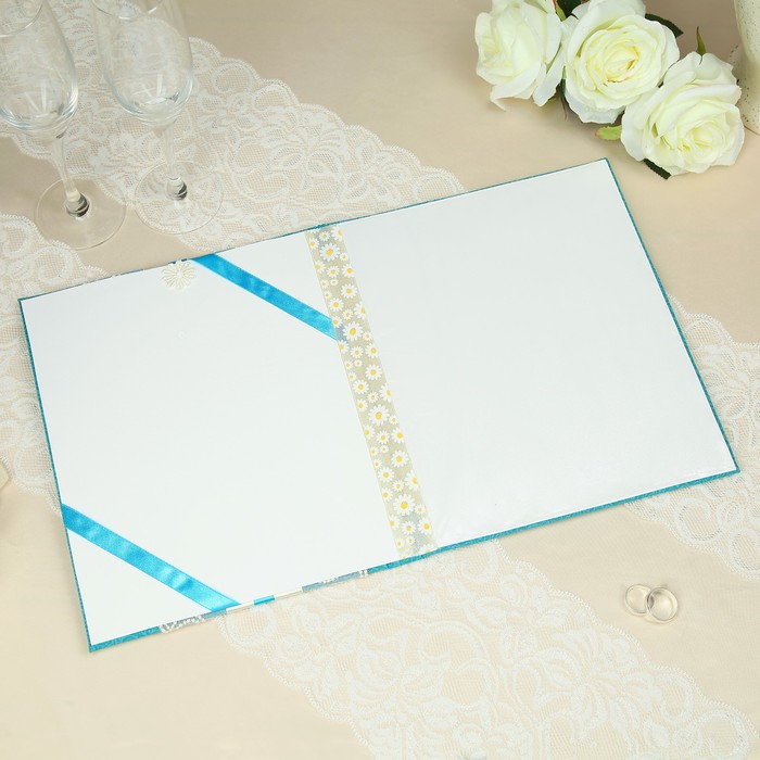 Папка для свидетельства о заключении брака "Зимние узоры", ручной работы