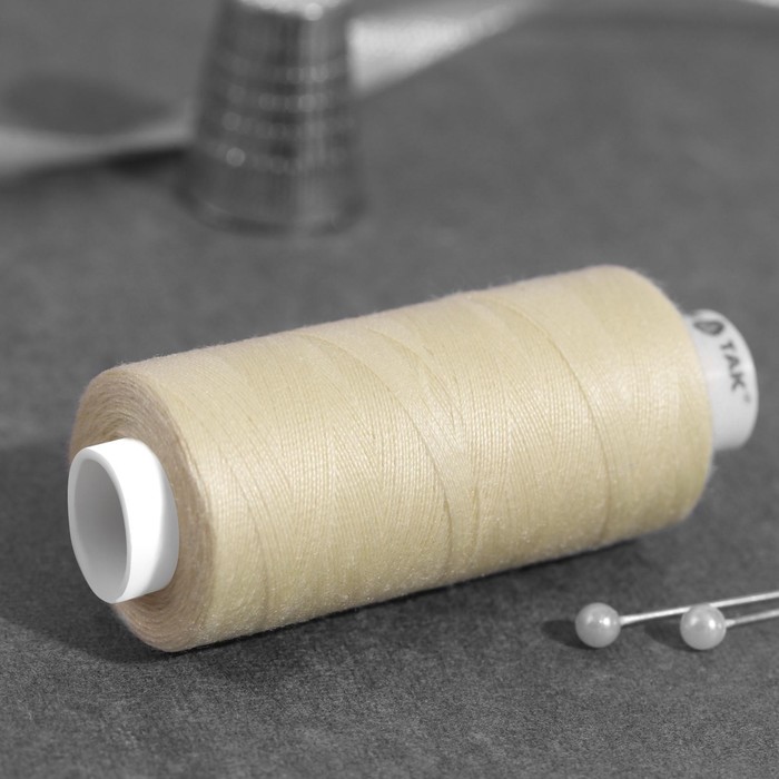 Нитка ДОР-ТАК PL 40/2 400 ярд, цвет кремовый 678 К09