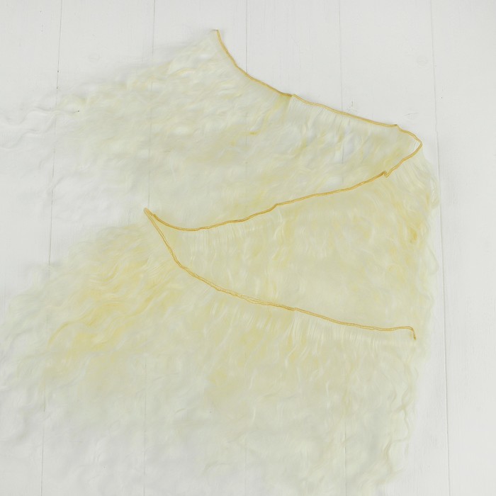 Волосы - тресс для кукол "Волны" длина волос 25 см, ширина 100 см, №LSA005