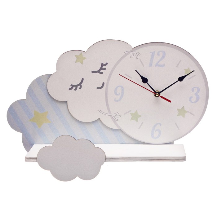 Полка с часами "Облако"