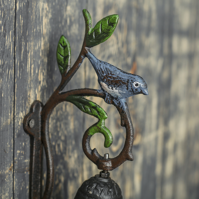 Колокол сувенирный металл "Синяя птица" 21,5х12,5х9,8 см