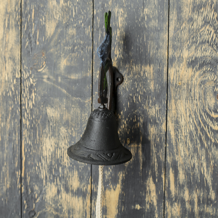 Колокол сувенирный металл "Синяя птица" 21,5х12,5х9,8 см