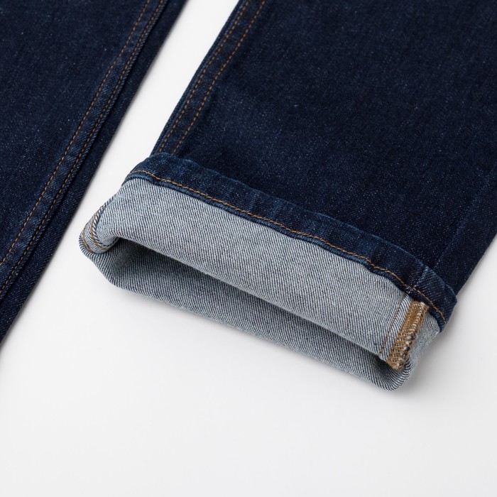 Джинсы мужские, цвет тёмно-голубой, размер 32