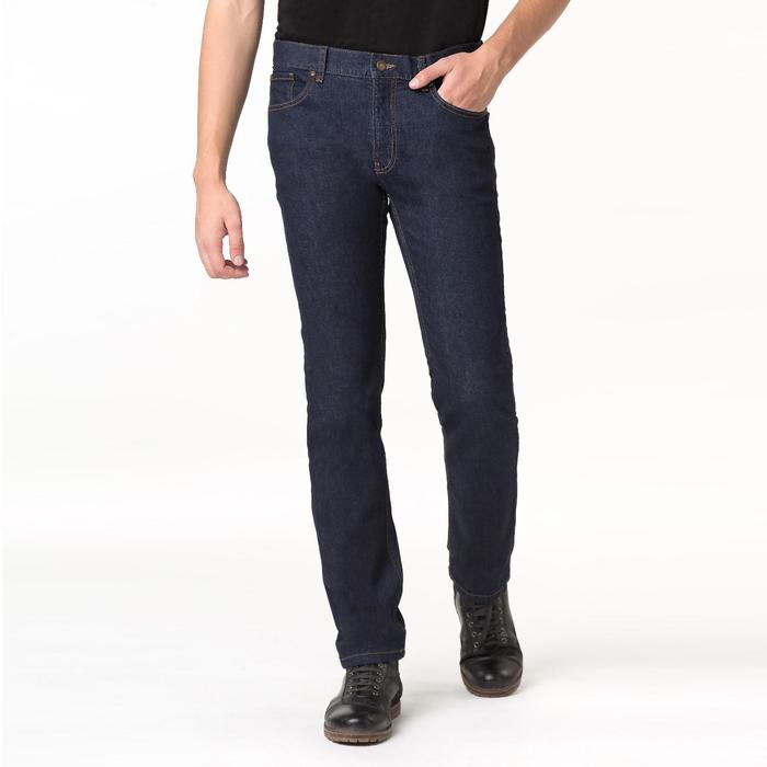 Джинсы мужские, цвет тёмно-голубой, размер 34