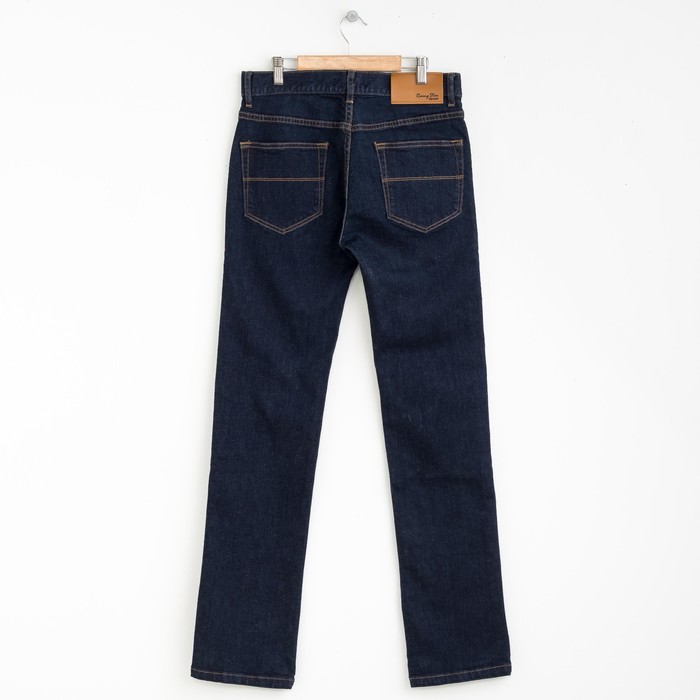Джинсы мужские, цвет тёмно-голубой, размер 34