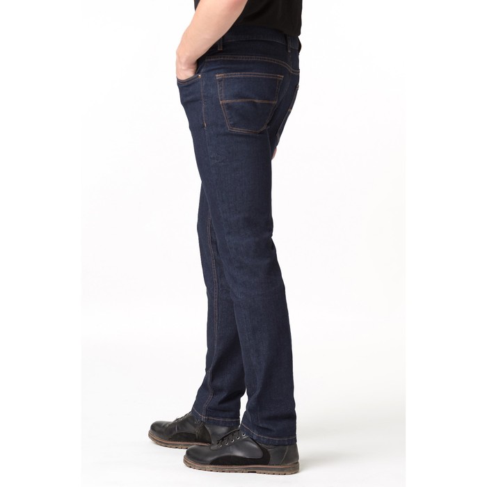 Джинсы мужские, цвет тёмно-голубой, размер 36