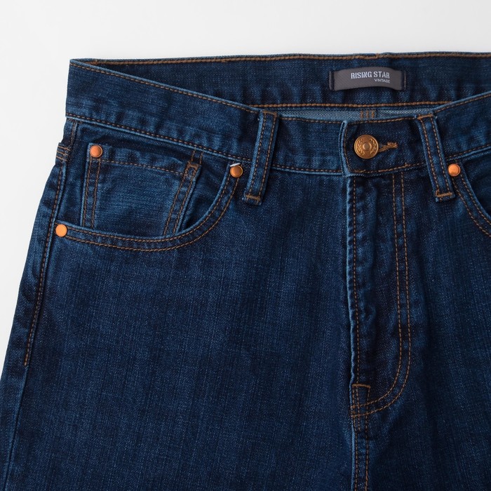 Джинсы мужские, цвет тёмно-синий, размер 32