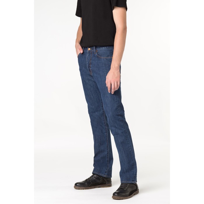 Джинсы мужские, цвет тёмно-синий, размер 34