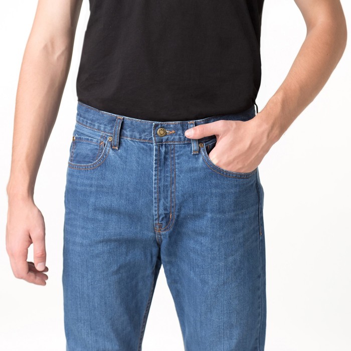 Джинсы мужские, цвет голубой, размер 30