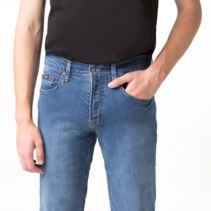 Джинсы мужские, цвет голубой, размер 30