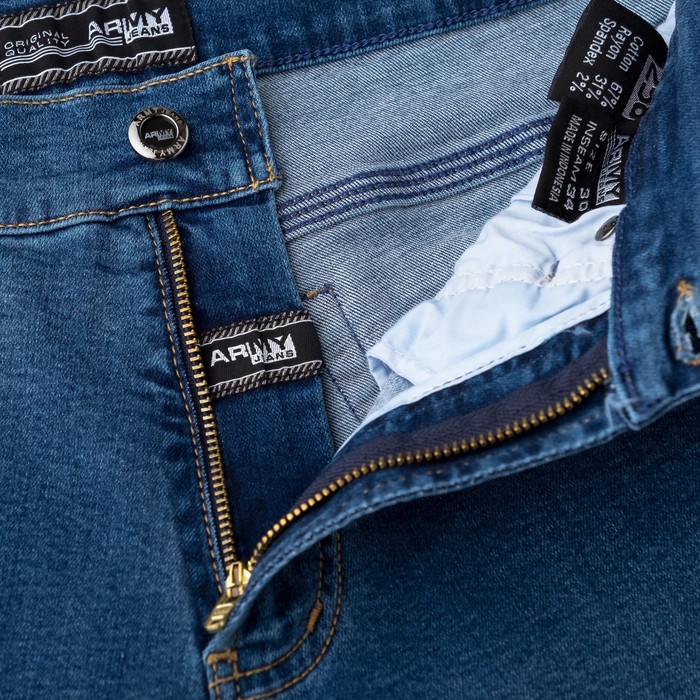 Джинсы мужские, цвет голубой, размер 33