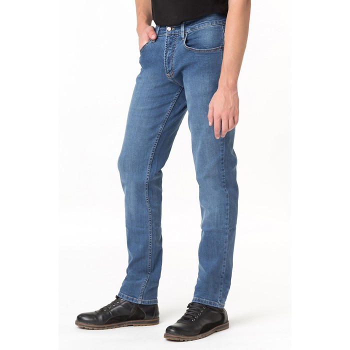 Джинсы мужские, цвет голубой, размер 38