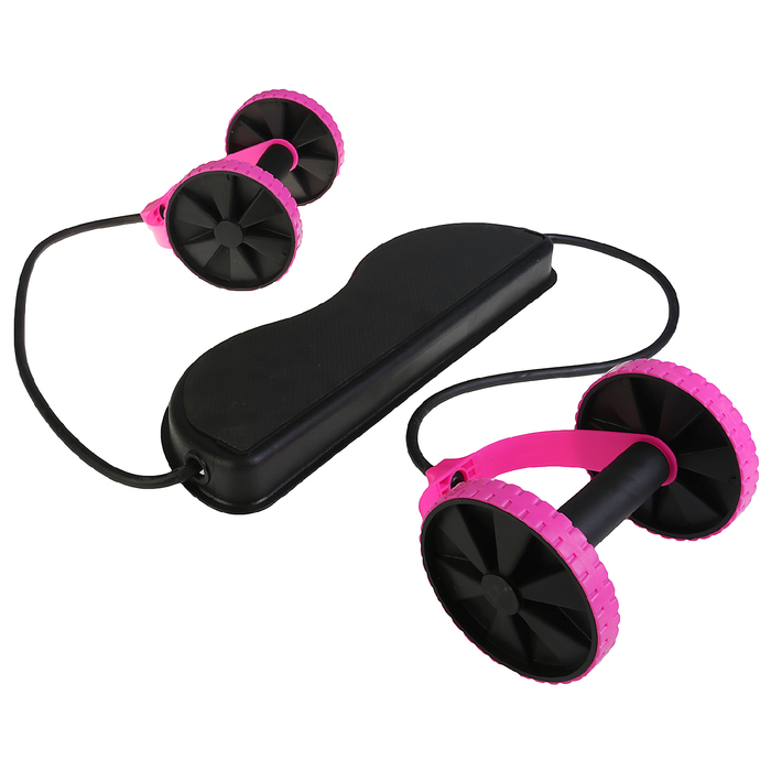 Тренажер-эспандер с платформой, многофункциональный, цвет фуксия