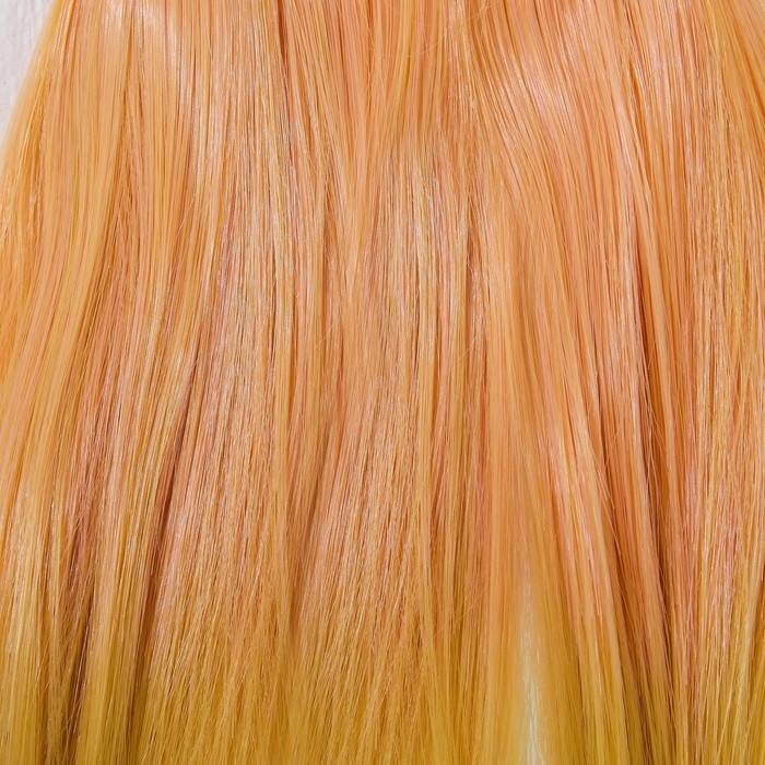 Волосы - тресс для кукол "Прямые" длина волос 15 см, ширина 100 см, №LSA037