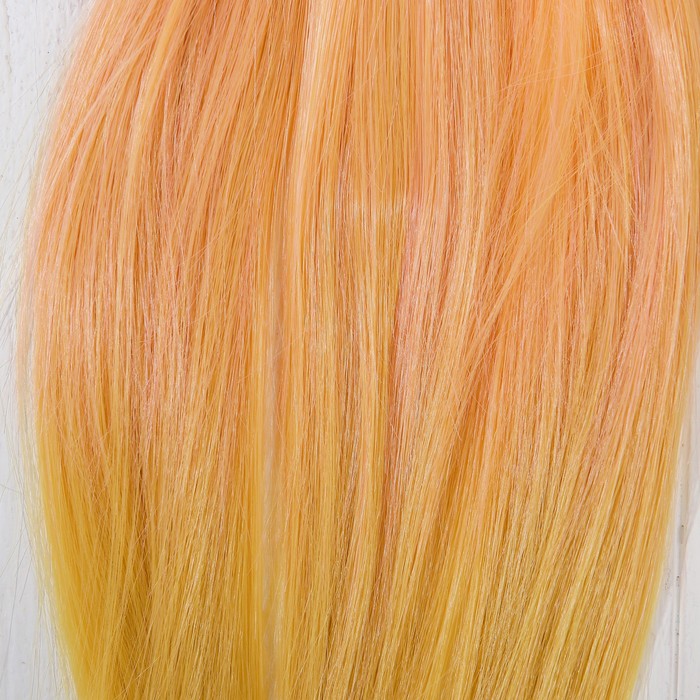 Волосы - тресс для кукол "Прямые" длина волос 20 см, ширина 100 см, №LSA037