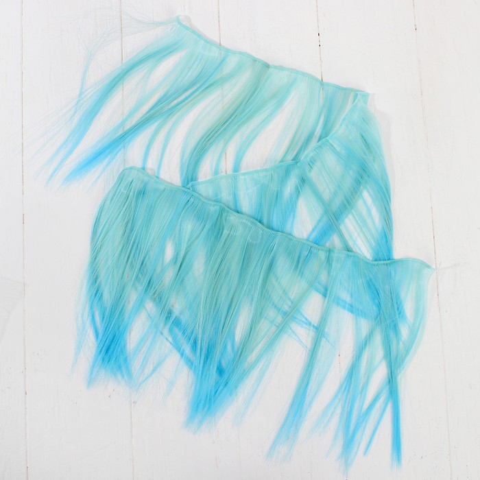 Волосы - тресс для кукол "Прямые" длина волос 20 см, ширина 100 см, №LSA041