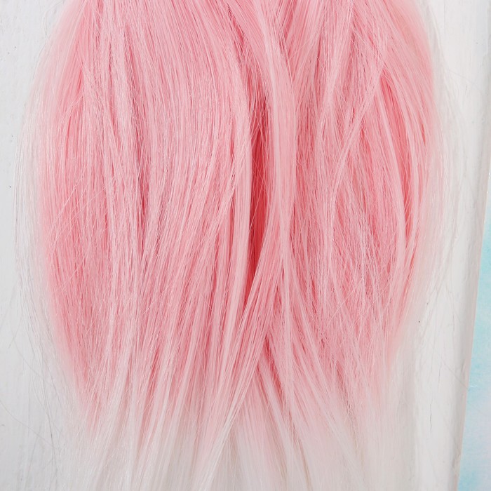 Волосы - тресс для кукол "Прямые" длина волос 20 см, ширина 100 см, №LSA007