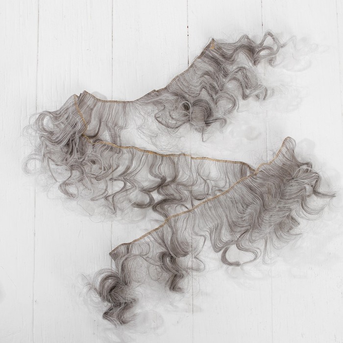 Волосы - тресс для кукол "Кудри" длина волос 15 см, ширина 100 см, №LSA003