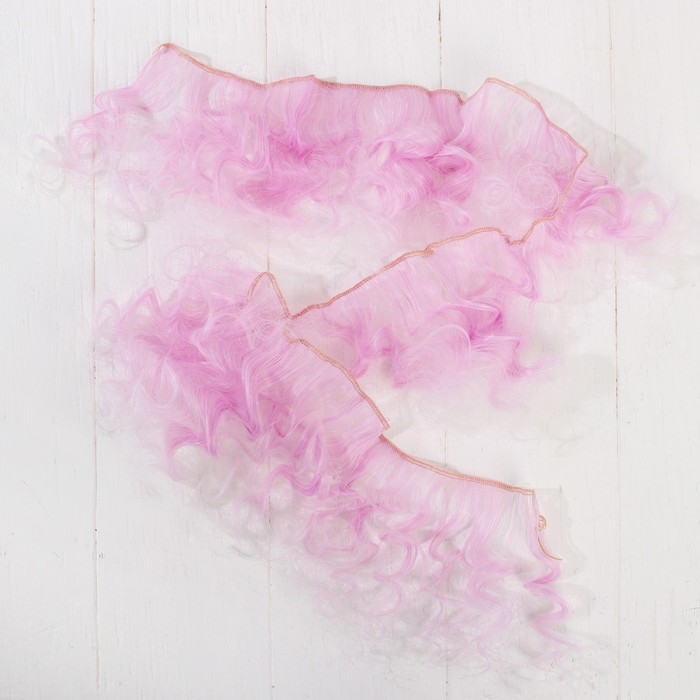 Волосы - тресс для кукол "Кудри" длина волос 15 см, ширина 100 см, №LSA004