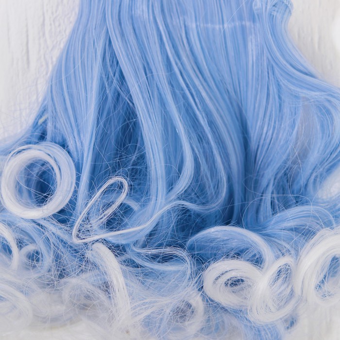 Волосы - тресс для кукол "Завитки" длина волос 15 см, ширина 100 см, №LSA011