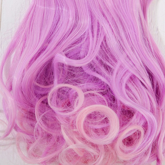 Волосы - тресс для кукол "Завитки" длина волос 15 см, ширина 100 см, №LSA024