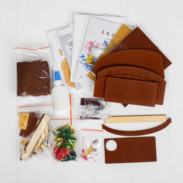 Интерьерный домик - миниатюра, своими руками "Лунная ночь"