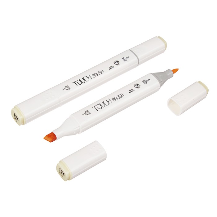 Маркер профессиональный двусторонний с мягкой кистью #134 MS-837