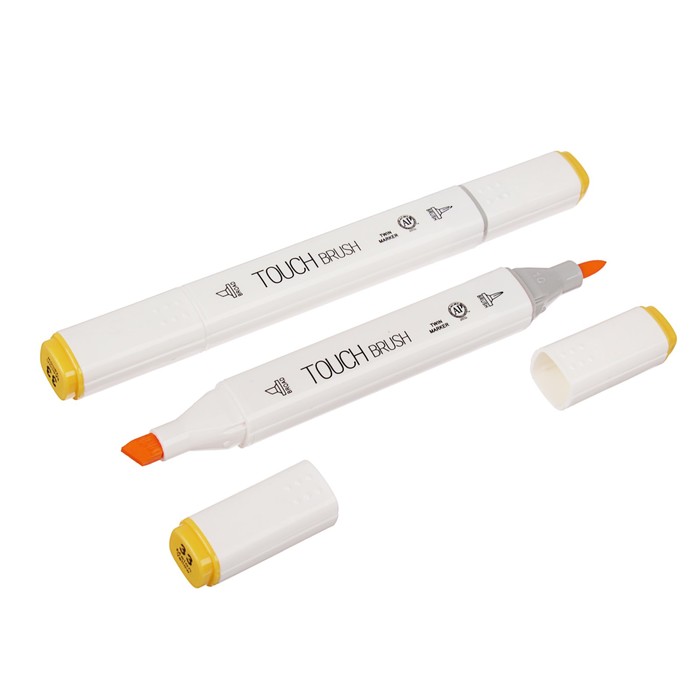 Маркер профессиональный двусторонний с мягкой кистью #33 MS-837