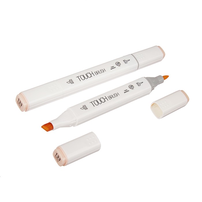 Маркер профессиональный двусторонний с мягкой кистью #133 MS-837