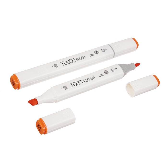 Маркер профессиональный двусторонний с мягкой кистью #23 MS-837