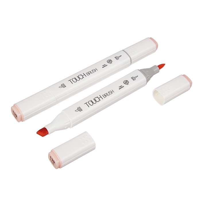 Маркер профессиональный двусторонний с мягкой кистью #139 MS-837