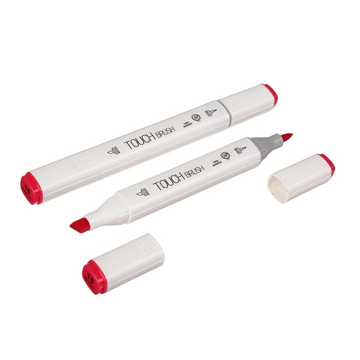 Маркер профессиональный двусторонний с мягкой кистью #15 MS-837