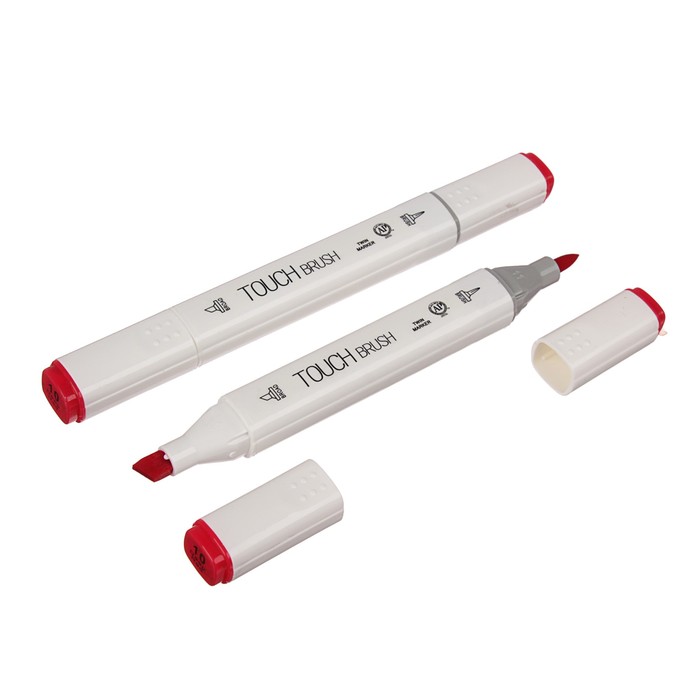 Маркер профессиональный двусторонний с мягкой кистью #10 MS-837