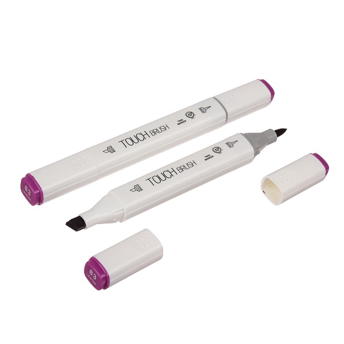 Маркер профессиональный двусторонний с мягкой кистью #83 MS-837