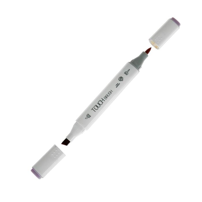 Маркер профессиональный двусторонний с мягкой кистью #135 MS-837