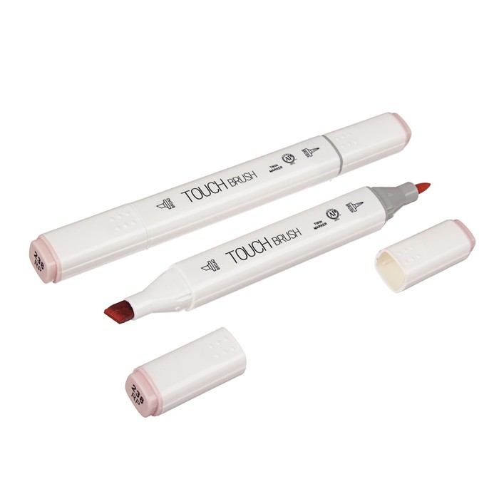 Маркер профессиональный двусторонний с мягкой кистью #RP238 MS-837