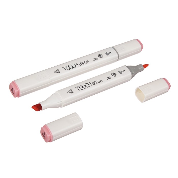 Маркер профессиональный двусторонний с мягкой кистью #8 MS-837