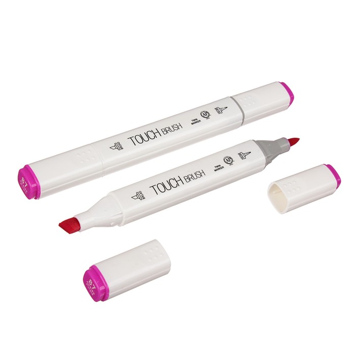 Маркер профессиональный двусторонний с мягкой кистью #87 MS-837