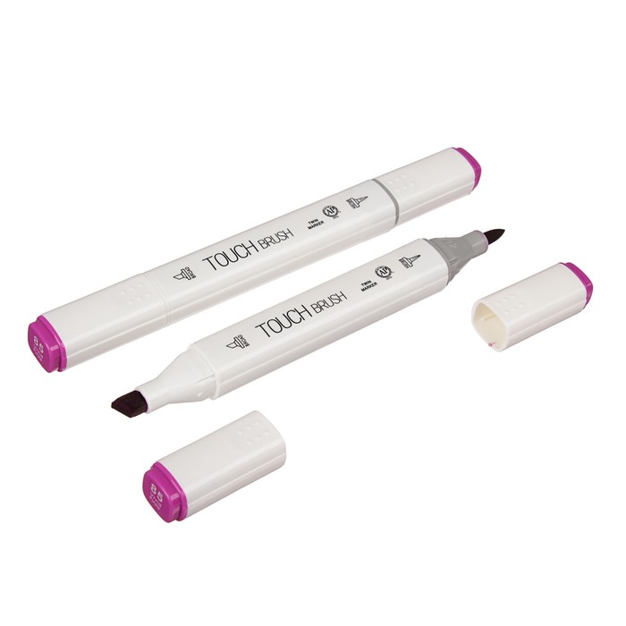 Маркер профессиональный двусторонний с мягкой кистью #85 MS-837