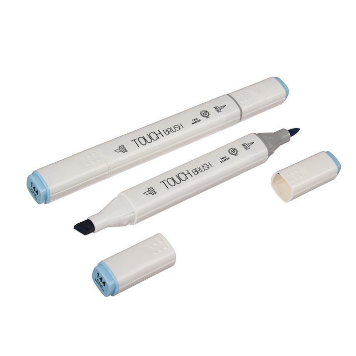 Маркер профессиональный двусторонний с мягкой кистью #144 MS-837