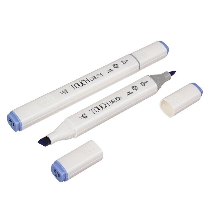 Маркер профессиональный двусторонний с мягкой кистью #B216 MS-837