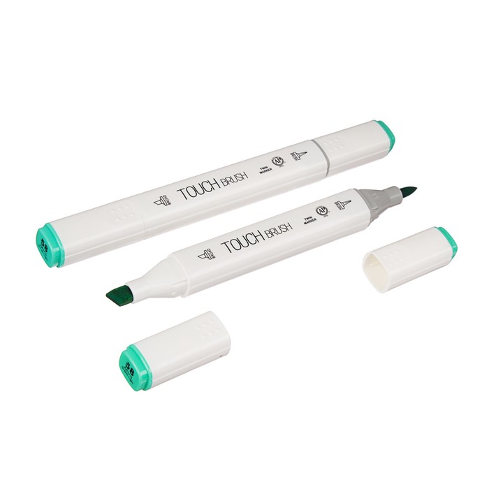 Маркер профессиональный двусторонний с мягкой кистью #58 MS-837