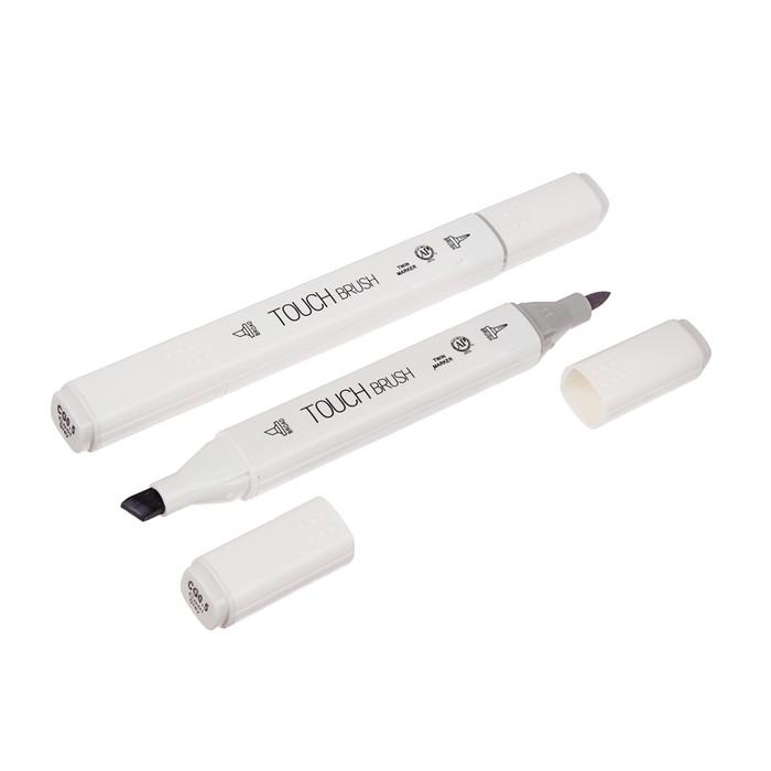 Маркер профессиональный двусторонний с мягкой кистью #CG0.5 MS-837