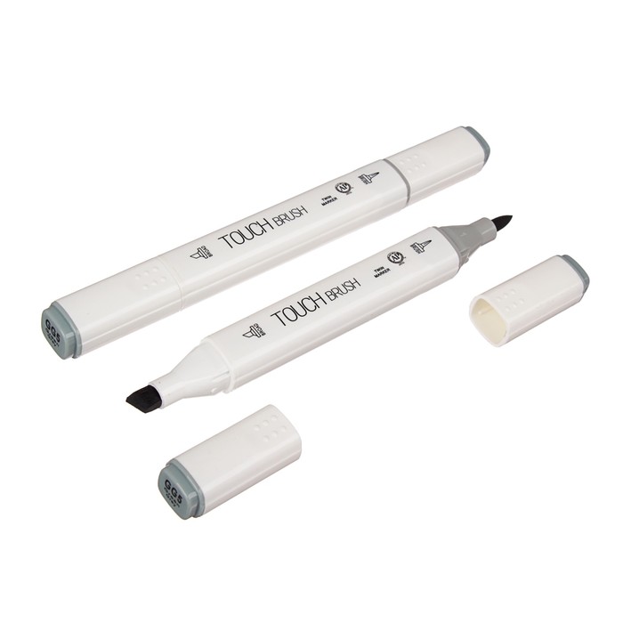 Маркер профессиональный двусторонний с мягкой кистью #GG5 MS-837