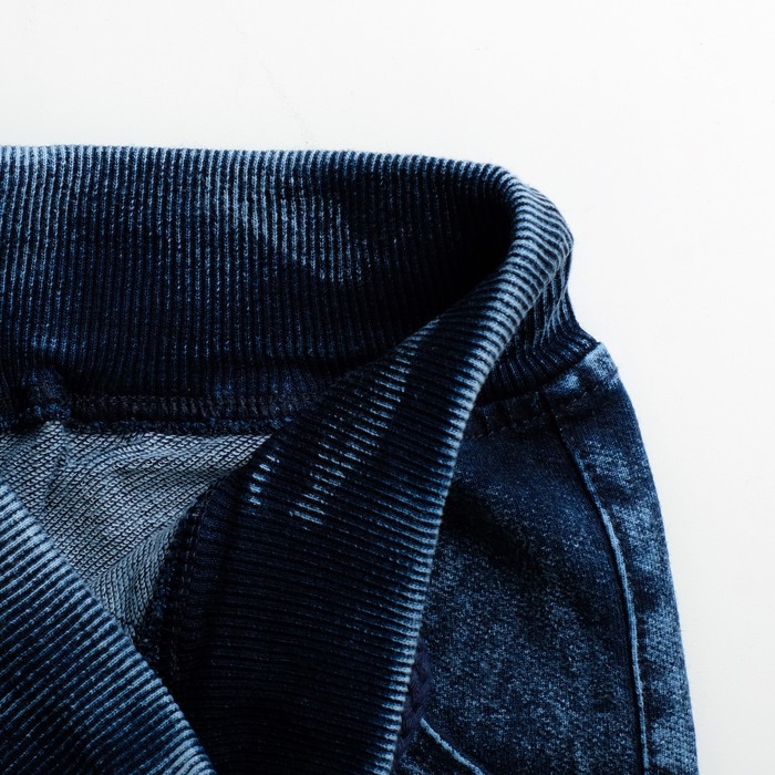 Брюки спортивные для мальчика Motor синий вареный, рост 104-110